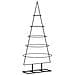 Albero Di Natale Decorativo In Metallo Nero 125 Cm - Foto miniatura 2