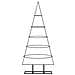 Albero Di Natale Decorativo In Metallo Nero 125 Cm - Foto miniatura 3