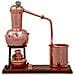 Alambicco, Distillatore Long Column Alembic Premium Con Fornello Ad Alcool E Termometro, 0,7l - Foto miniatura 2