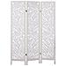 Paravento 3 Pannelli Legno Bianco 170 X 122 Cm Melago - Foto miniatura 5