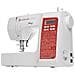 Sc220-rd Macchina Da Cucire 200 Punti Incluso 1 Alfabeto 9 Occhielli A 1 Tempo Bianco-rosso - Foto miniatura 3