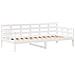 Set Dormeuse E Panca Con Tetto Bianco 80x200cm Massello Pino - Foto miniatura 4