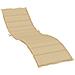 Cuscino Per Lettino Prendisole Beige Mélange 200x50x4cm Tessuto - Foto miniatura 2