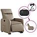Lusso Casadino -  Poltrona Alzapersona Reclinante Elettrica Cappuccino Similpelle - Foto miniatura 4