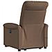 Poltrona Alzapersona Massaggiante Reclinabile Marrone Tessuto - Foto miniatura 7