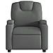 Poltrona Reclinabile Massaggio Elettrica Grigio Scuro Tessuto - Foto miniatura 9