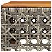 Set Divano da Giardino 5 pz con Cuscini Grigio in Polyrattan - Foto miniatura 7