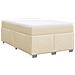 Giroletto a Molle con Materasso Crema 120x190 cm in Tessuto - Foto miniatura 1