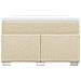 Giroletto a Molle con Materasso Crema 120x190 cm in Tessuto - Foto miniatura 4