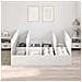 Struttura letto con contenitore Bianco 180 x 200 cm - Foto miniatura 4