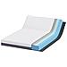 Materasso Bianco e Grigio 160 x 200 cm Schiuma - Foto miniatura 4