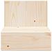 Comodino Marrone 42 x 32.5 x 40 cm Legno di pino massello - Foto miniatura 6