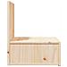 Comodino Marrone 42 x 32.5 x 40 cm Legno di pino massello - Foto miniatura 7