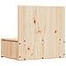 Comodino Marrone 42 x 32.5 x 40 cm Legno di pino massello - Foto miniatura 8