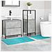 Tappeto da bagno 2 pcs Turchese 50 x 50 cm Polipropilene - Foto miniatura 3