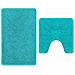 Tappeto da bagno 2 pcs Turchese 50 x 50 cm Polipropilene - Foto miniatura 6
