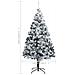 Lusso Casadino -  Albero Di Natale Artificiale Con Neve Fioccata Verde 240 Cm Pvc - Foto miniatura 6