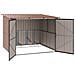 Capanno per Biciclette 3 pcs Marrone 215 x 206 x 157 cm Metallo - Foto miniatura 5
