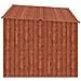 Capanno per Biciclette 3 pcs Marrone 215 x 206 x 157 cm Metallo - Foto miniatura 7