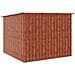 Capanno per Biciclette 3 pcs Marrone 215 x 206 x 157 cm Metallo - Foto miniatura 8