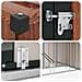 Capanno per Biciclette 3 pcs Marrone 215 x 206 x 157 cm Metallo - Foto miniatura 9