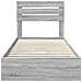 Letto con Contenitore con testiera Grigio Sonoma 100 x 200 cm - Foto miniatura 8