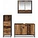 Set di mobili per il bagno con cassetto 3 pcs Legno vecchio - Foto miniatura 9