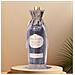 Set Di 8 Sacchetti Regalo Per Vino In Iuta E Velluto Con Coulisse - Coperture Riutilizzabili Per Bottiglie Di Vino Grey - Foto miniatura 2