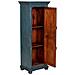Armadio Artigianale In Legno Blu 53x40x149h Cm - Foto miniatura 5