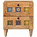 Armadio da Notte con cassetto 2 pcs Naturale 40 x 33,5 x 46 cm - Foto miniatura 3