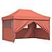Tenda Party Terracotta 279 x 410 x 315 cm Tessuto Oxford - Foto miniatura 1