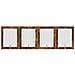 Cancello per cani con supporti 4 pcs Rovere Fumo 80 x 100 cm - Foto miniatura 1