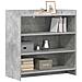 Credenza Grigio Cemento 75 x 36 x 80 cm Legno ingegnerizzato - Foto miniatura 2