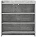 Credenza Grigio Cemento 75 x 36 x 80 cm Legno ingegnerizzato - Foto miniatura 3