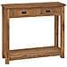 Tavolo consolle Naturale 90 x 30 x 80 cm Legno di teak solido - Foto miniatura 1