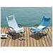 Sedia Da Giardino Basculante In Fibra Tessile Azzurra Campo - Foto miniatura 10