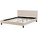 Letto Sfoderabile In Tessuto Beige 180 X 200 Cm Fitou - Foto miniatura 12