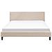 Letto Sfoderabile In Tessuto Beige 180 X 200 Cm Fitou - Foto miniatura 16