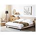 Letto Sfoderabile In Tessuto Beige 180 X 200 Cm Fitou - Foto miniatura 18