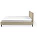 Letto Sfoderabile In Tessuto Beige 180 X 200 Cm Fitou - Foto miniatura 11