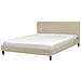 Letto Sfoderabile In Tessuto Beige 180 X 200 Cm Fitou - Foto miniatura 1