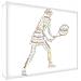 Feel Good Art-quadro Con Scritta In Diamante, Motivo: Giocatore Di Tennis, 14,8 X 21 X 2 Cm, Misura Grande, A Tonalità) - - Foto miniatura 1