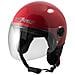 Casco Jet Demi Scooter Moto Omologato Ece 22 Visiera Antigraffio Rosso M - Foto miniatura 4