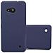 Custodia Compatibile Con Nokia Lumia 550 In Frosty Azzurro - Hard Case Coperchio Protettivo In Frosted Look Contro I Graffi E Gli Urti - Foto miniatura 1