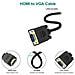 Hdmi A Vga Placcati In Oro Hdmi A Vga 0.9m Cavo (maschio A Maschio) Per Computer Desktop Laptop Pc Monitor Proiettore Hdtv Chromebook Raspberry Pi Roku Xbox E Di Pi - Nero - Foto miniatura 3