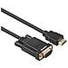Hdmi A Vga Placcati In Oro Hdmi A Vga 0.9m Cavo (maschio A Maschio) Per Computer Desktop Laptop Pc Monitor Proiettore Hdtv Chromebook Raspberry Pi Roku Xbox E Di Pi - Nero - Foto miniatura 1