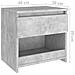 Comodini 2pz Grigio Cemento 40x30x39 cm in Legno Multistrato - Foto miniatura 8