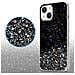 Custodia Compatibile Con Apple Iphone 13 In Nero Con Glitter - Coperchio Protettivo In Silicone Tpu Flessibile Con Glitter Scintillanti - Foto miniatura 5
