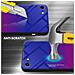 Custodia Compatibile Con Apple Iphone 7 / 7s / 8 / Se 2020 In Viola - Rosso - Coperchio Protettivo Bicolore In Vetro Temperato E Silicone Tpu - Foto miniatura 3