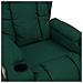 Poltrona Alzapersona Massaggiante Verde Scuro in Tessuto - Foto miniatura 2